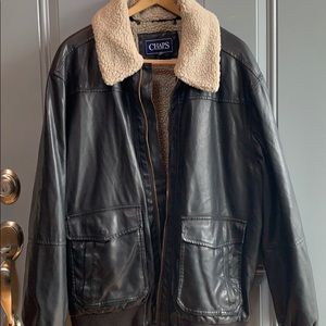 Men’s Chaps Leather Coat